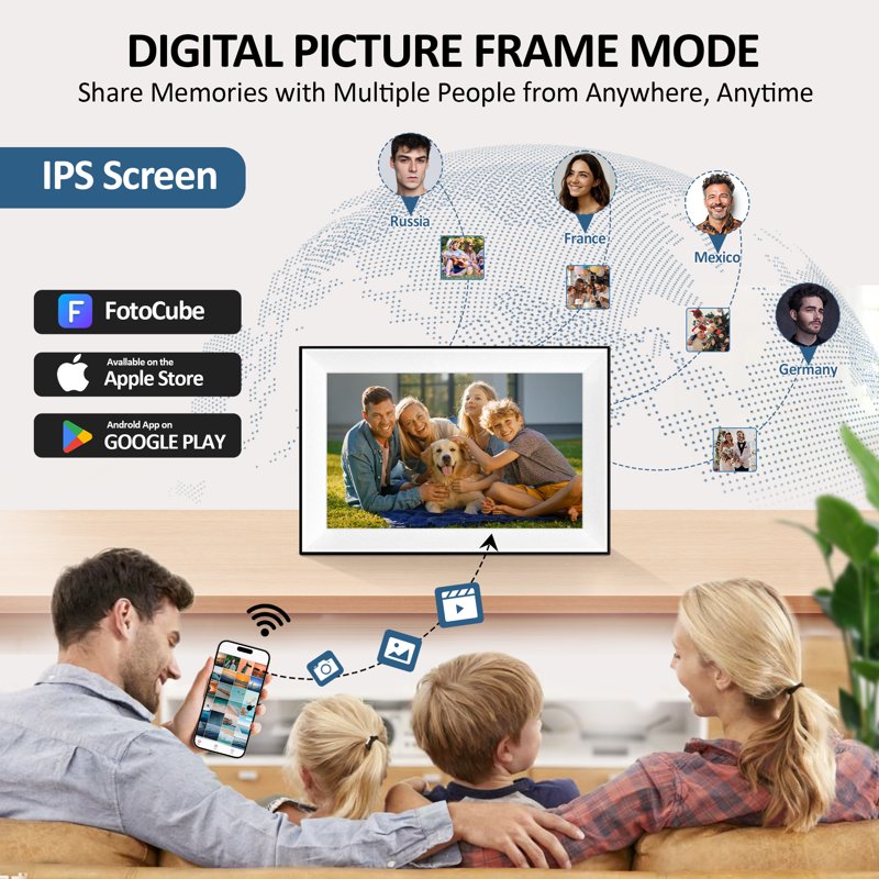 Digital Calendar Planner Touchscreen Display for Family Organization
