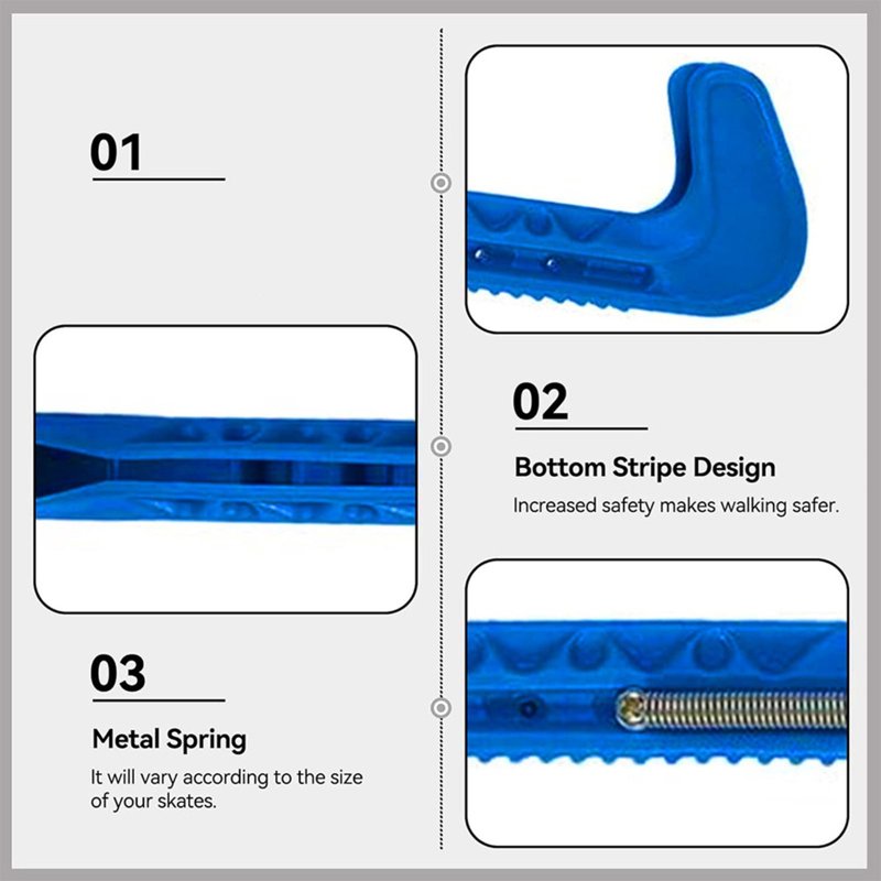 Adjustable Ice Skate Blade Guards Protector for Hockey & Figure Skates