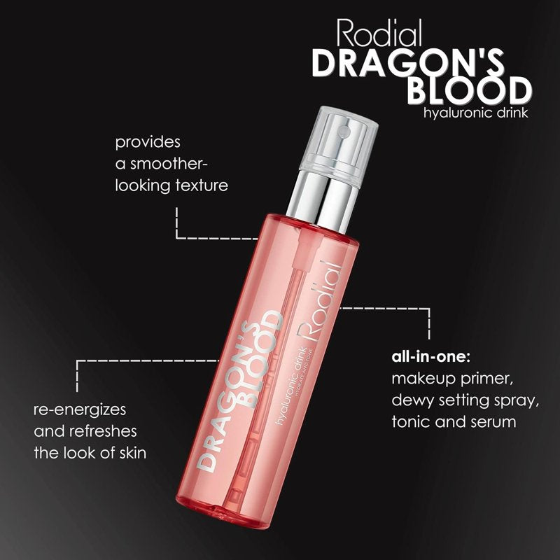 Rodial Dragons Blood Hyaluronic Hydrating Face Mist 100ml - Rejuvenate Skin