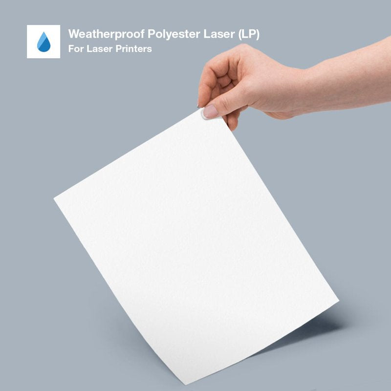 Waterproof 2.5-Inch Circle Labels for Laser Printers - 120 Sheets
