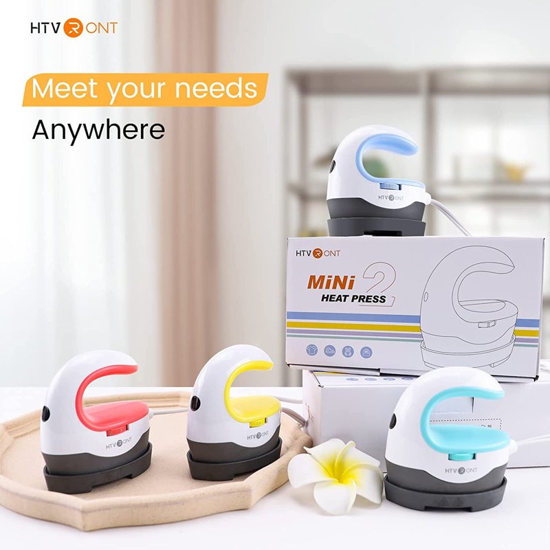 Portable Heat Press Machine for T-Shirt Transfers - Compact & Adjustable