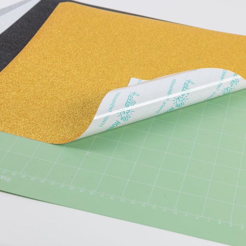 Glitter Craft Vinyl Sheets 12x12 Inch - Permanent, Durable, Indoor & Outdoor Use