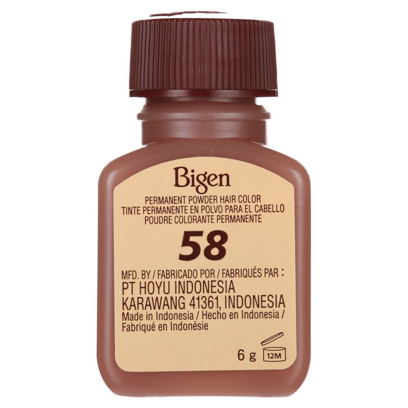 Permanent Powder Hair Color - Black Brown 58 | Gray Coverage & Natural Shine