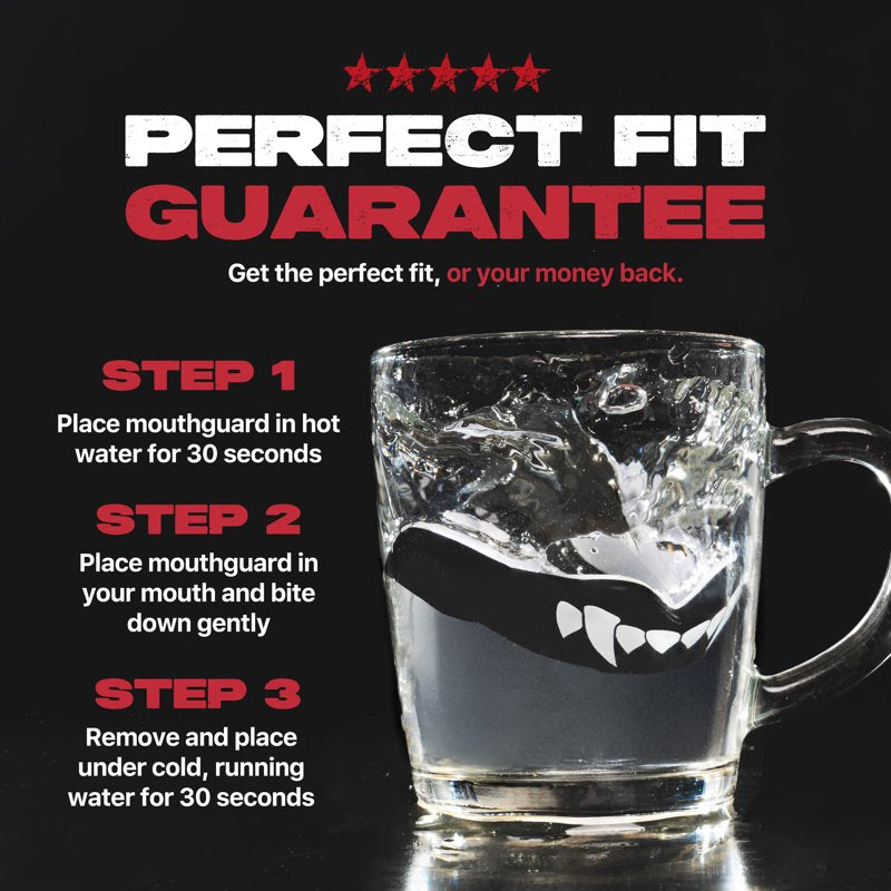 Sports Mouth Guard with Case - Dual Layer Impact Protection for Adults & Youth