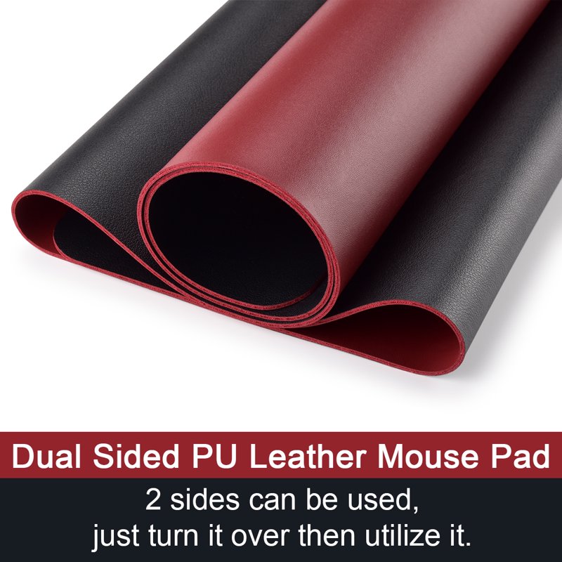 Large Waterproof PU Leather Desk Mat - Dual-Sided Office & Home Desk Pad