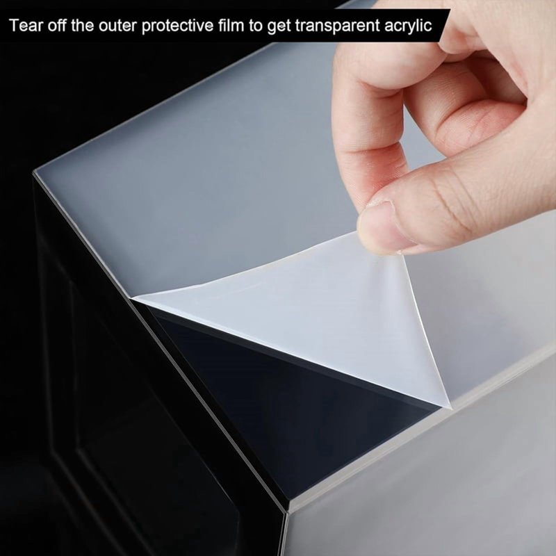 Acrylic Tip Jar for Bars & Restaurants - 6x4x5 Inch Collection Box with Lock