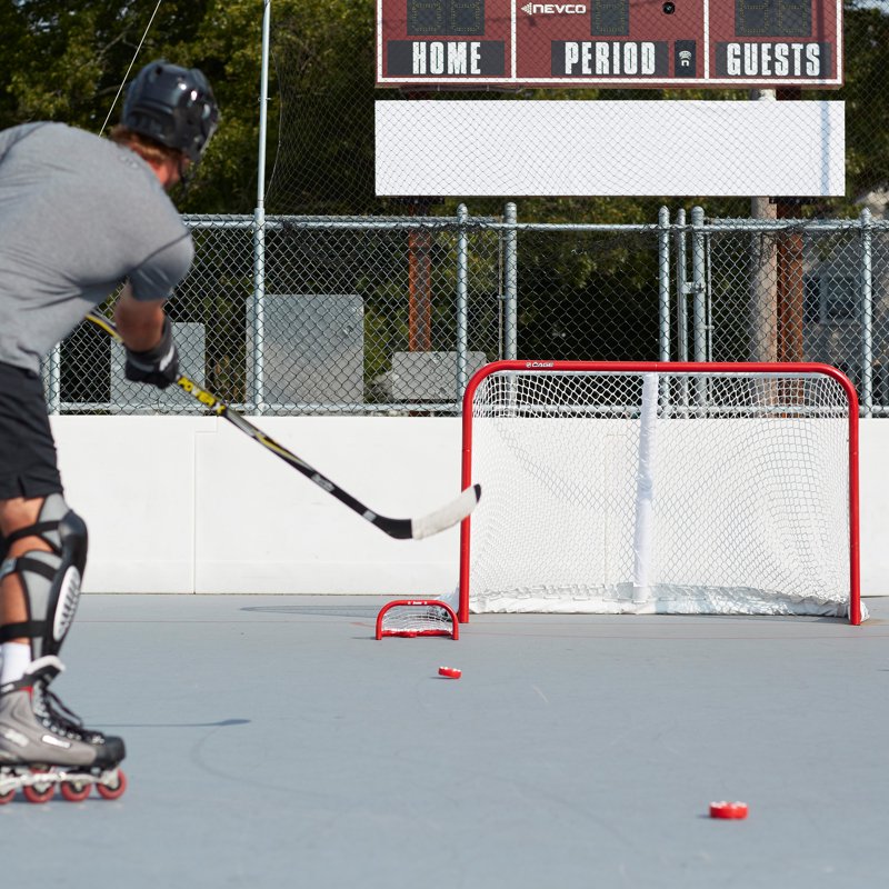 Mini Street Hockey Goal Net - 12 x 6.25 Inch Steel Practice Goal