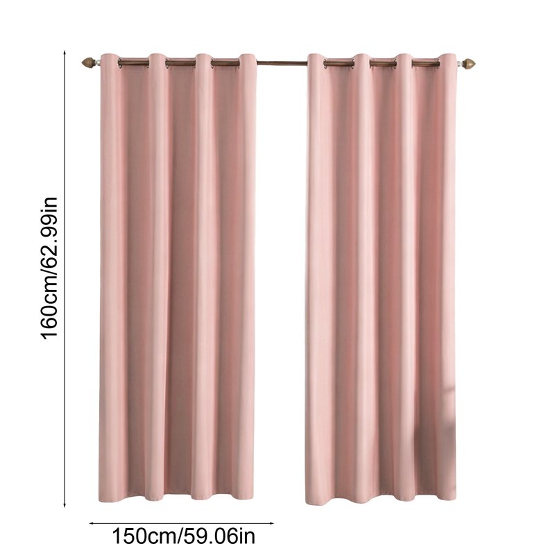 Insulated Blackout Curtains for Windows - Light Control & Privacy, 59x63in, Multiple Colors