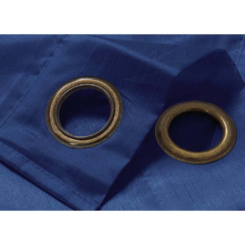 Navy Blue Sheer Window Curtains Set of 2 - Light-Filtering Voile Panel, 55x63 Inches
