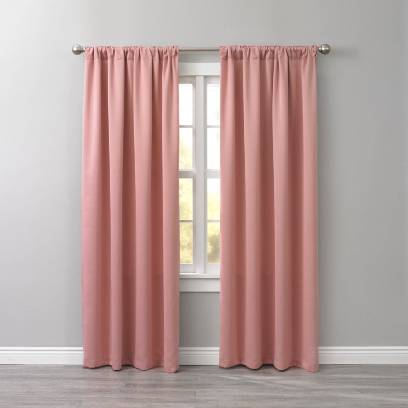 Room-Darkening Panel with Rod Pocket for Bedroom & Media Room