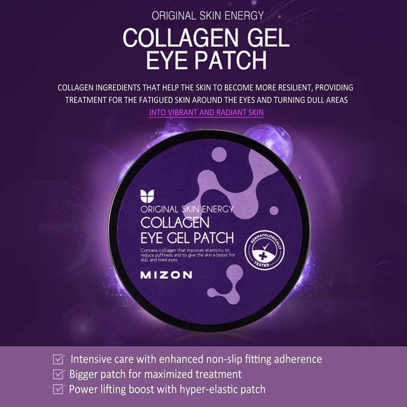 Collagen Eye Gel Patches with Caviar & Chamomile for Firming & Hydration - 60pcs