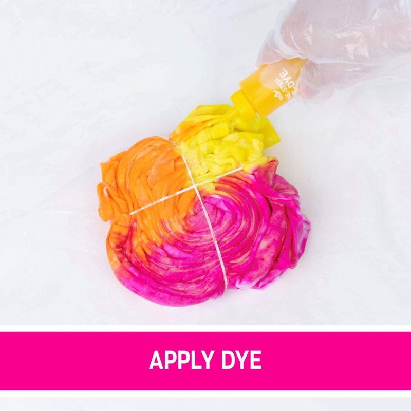 Glow-in-the-Dark Tie Dye Kit with Neon Colors, Easy One-Step Design