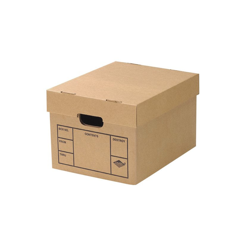 File Moving Boxes 200# Strength Small 15x12x10 Inches 6 Pack - Office Storage