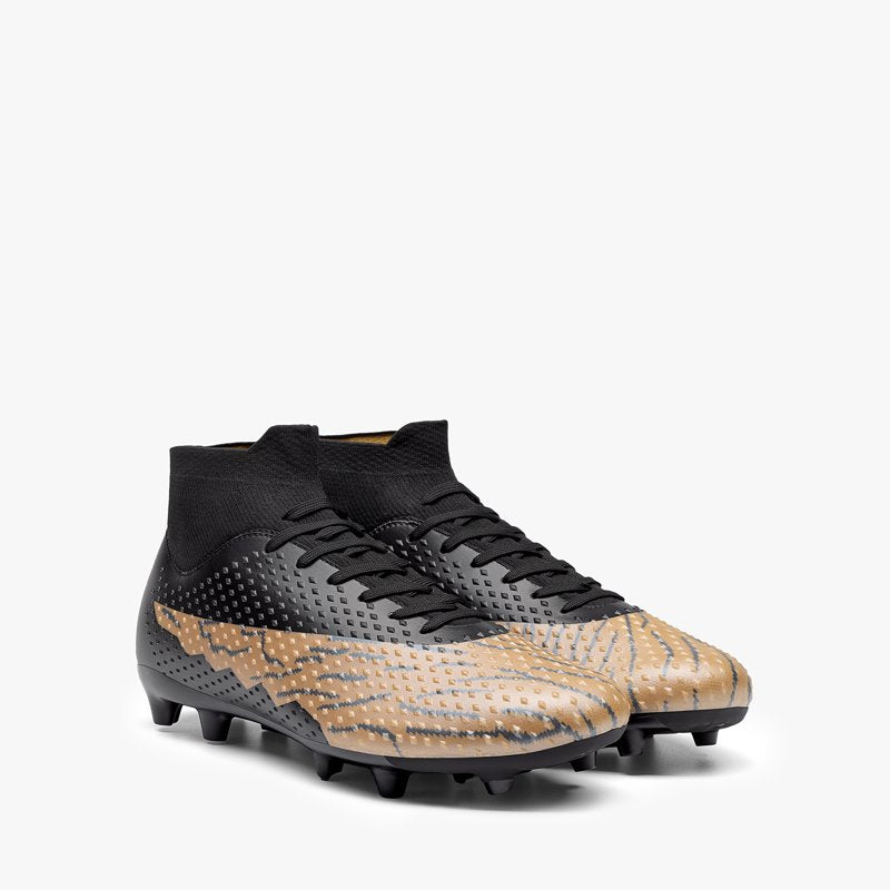 Dream Pairs Men’s High-Top Soccer Cleats - Firm Ground/AG Indoor Outdoor 12 Black Brown