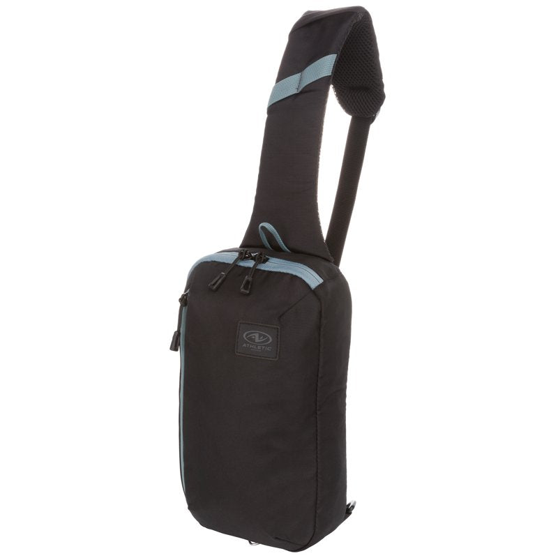 Unisex 4.5L Urban Sling Sports Bag - Black & Gray Polyester Shoulder Bag