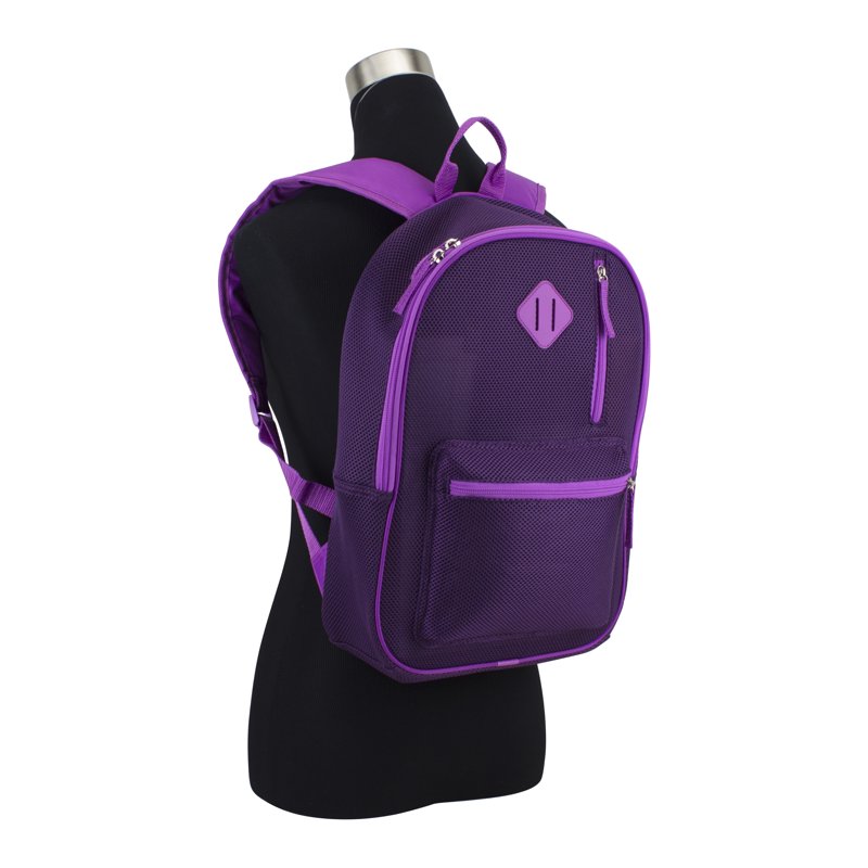 Unisex Mesh Backpack with Multiple Compartments - Durable Travel & School Bag