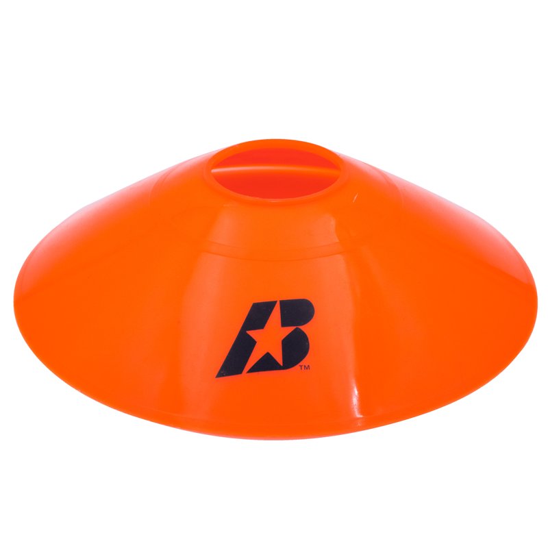 7.25-Inch Sports Training Cones for Athletics & Drills - Bright Orange Set