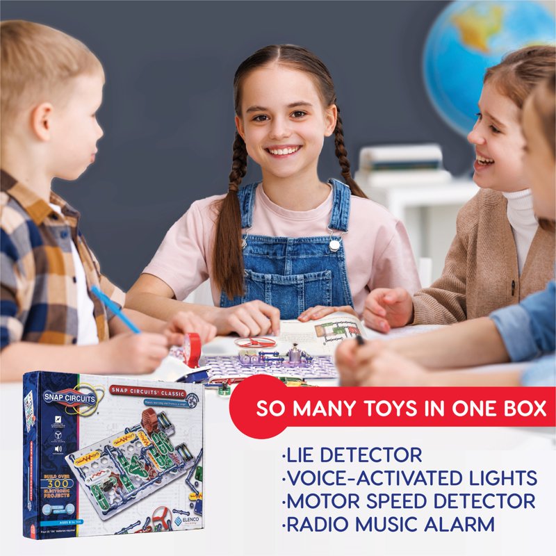 Electronic Science Kit for Kids - 305 Projects STEM Educational Toy with 60+ Parts