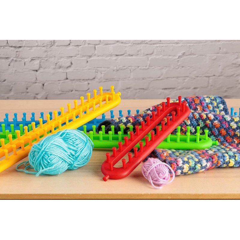 Long Peg Knitting Loom Set - 4 Sizes for Crochet & Garment Making