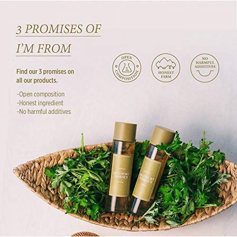 Vegan Mugwort Essence Toner for Sensitive Skin - Hydrating & Soothing, 5.4 Fl Oz