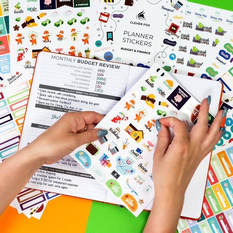 Budget Planner Sticker Set - 1030+ Financial Stickers for Monthly and Weekly Budgeting