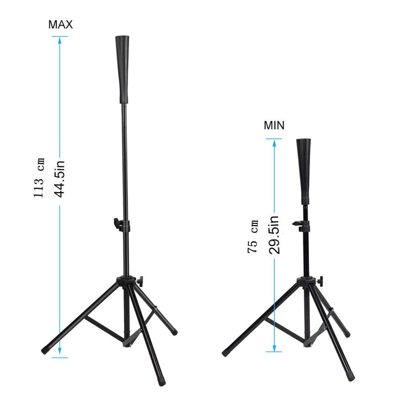Adjustable Baseball & Softball Batting Tee Stand for Kids Teens Adults - Portable Hitting Practice Equipment