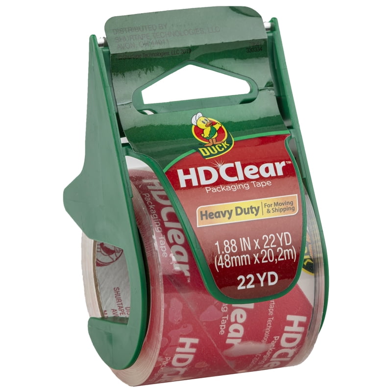 Heavy Duty Packing Tape with Dispenser - Clear 1.88 in x 22.2 yd - Multiple Pack Sizes