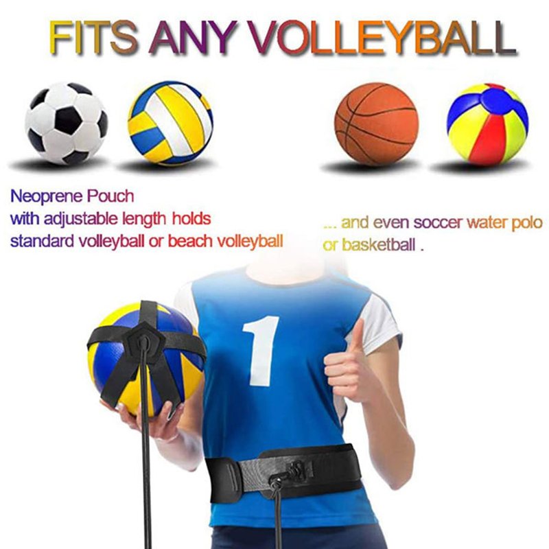 Volleyball Spike Trainer Belt with Adjustable Elastic Cord for Beginners