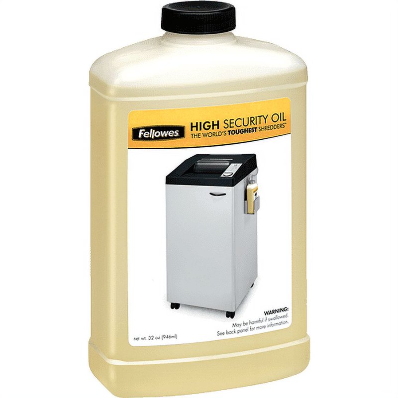 Fellowes High Security Shredder Oil - 32 oz Lubricant for Crosscut & Micro Cut Shredders