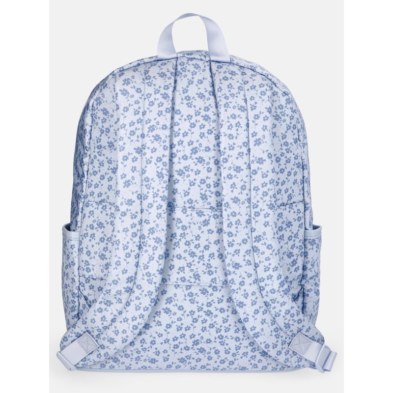 Women's Double Pocket Dome Backpack for Women with Pouch - Floral & Solid Options