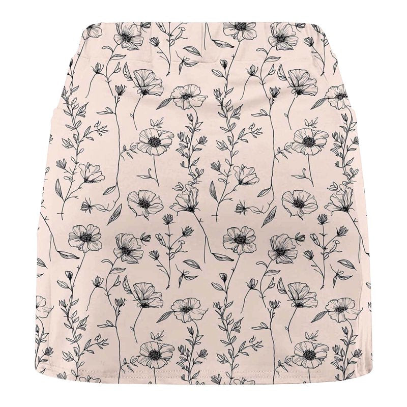 Women’s High-Waisted Casual Skort with Pockets - Athletic, Tennis & Golf Skirt
