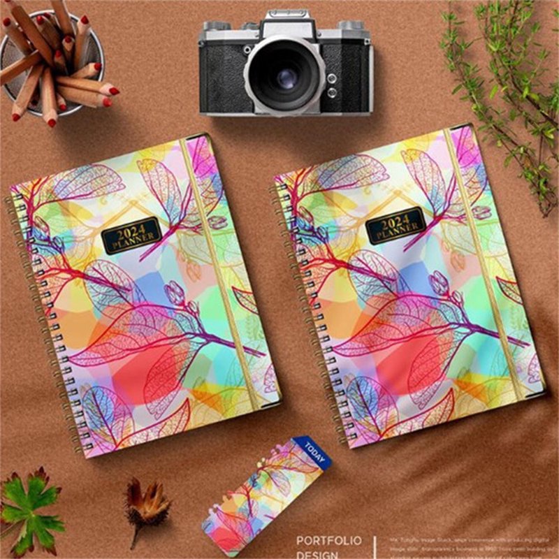 2024 Daily & Monthly Planner Notebook - Weekly Schedule Organizer for Office