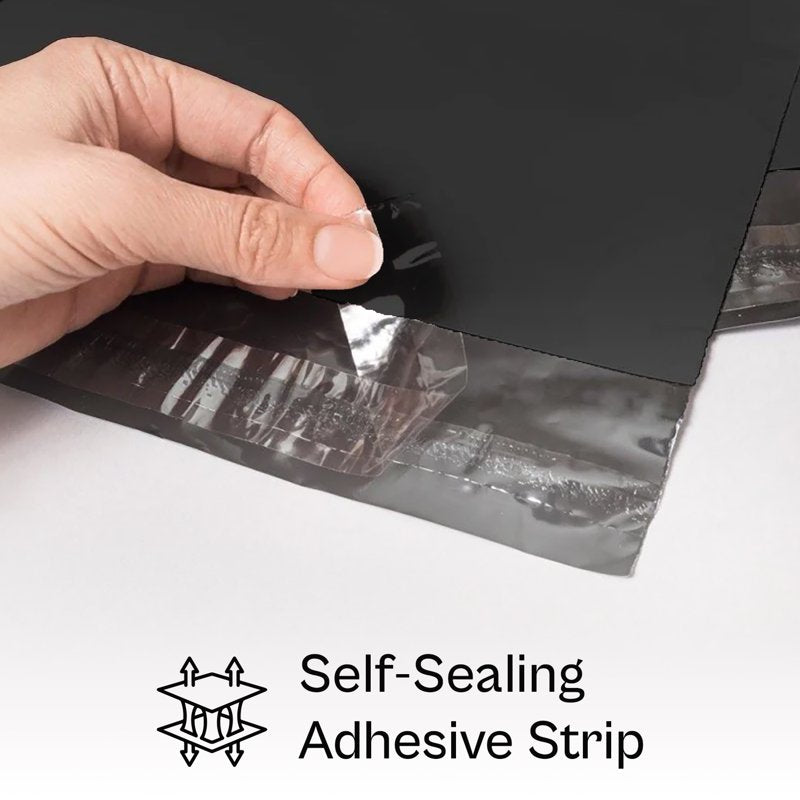 Black Poly Mailers 14.5x19 Inch Shipping Envelopes Pack of 500