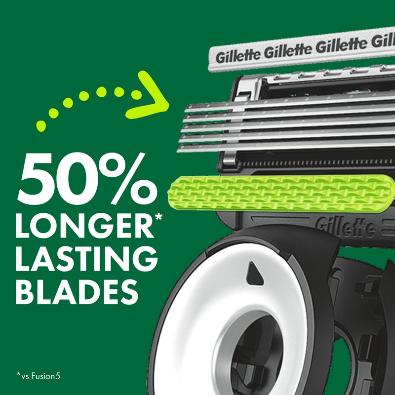 Men's Gillette Razor with Exfoliating Bar for Game Day Grooming