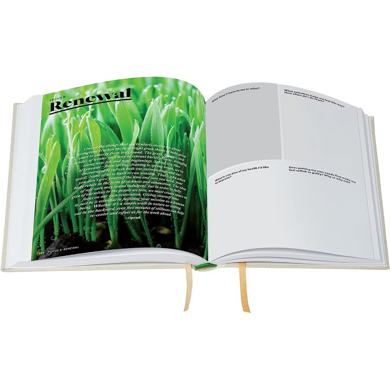 Oprah's Life You Want Planner - Weekly Intention Journal, Linen Cover