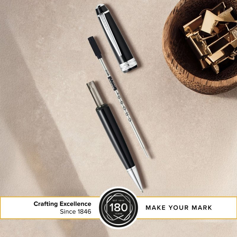 Ballpoint Pen Refill Black Medium Point for Cross Standard Pens