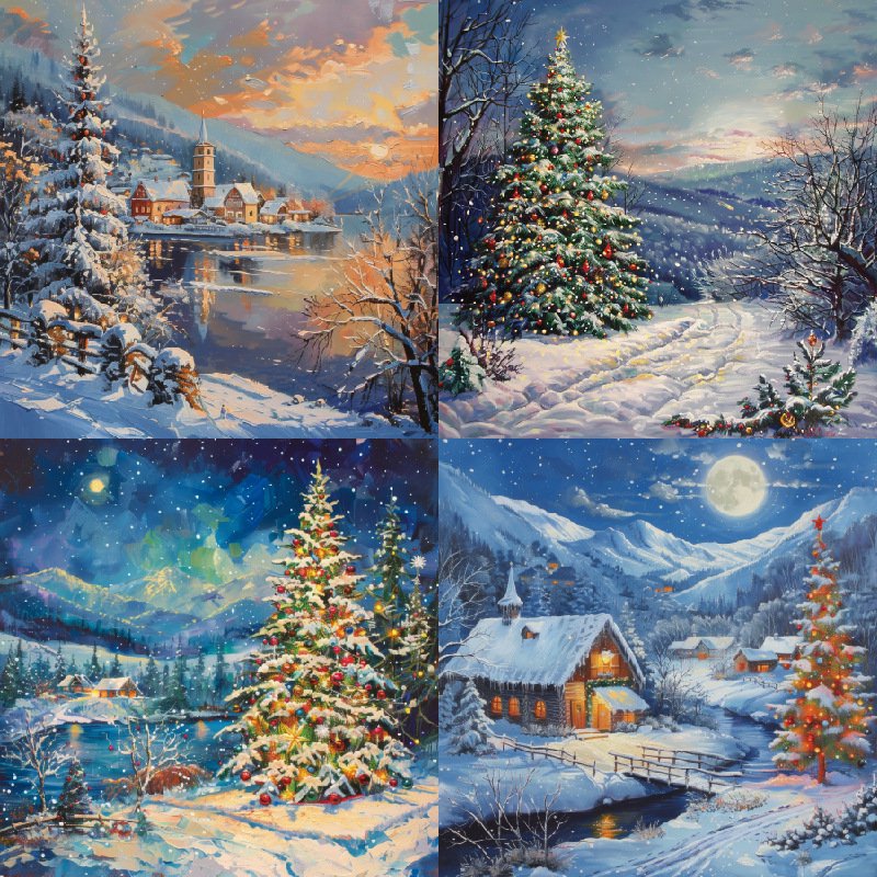 Christmas Scrapbook Paper Pack 6x6 Inch 48 Sheets for Crafts & Card Making