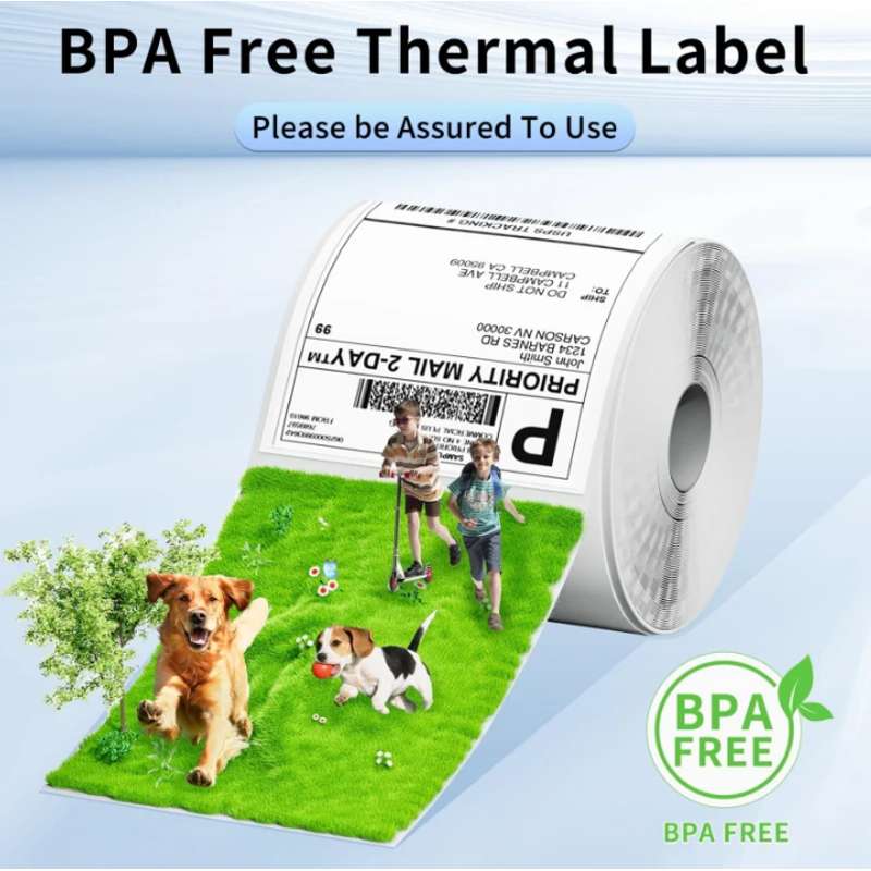 Thermal Shipping Labels 4x6 inches - 500 Pack for Packages & Seals