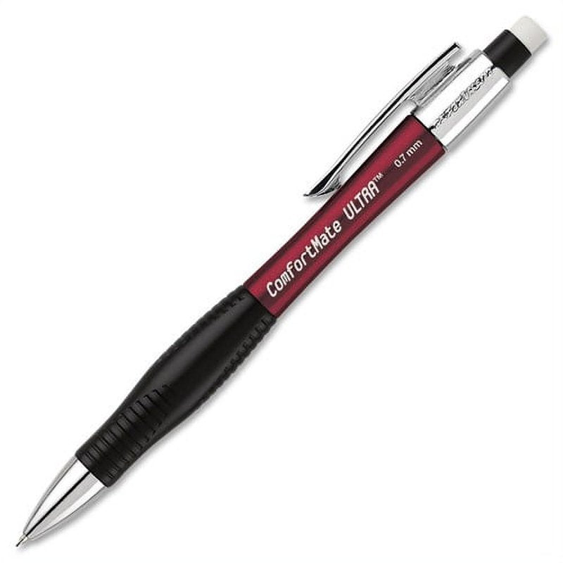 Mechanical Pencils Set 12 Assorted 0.7mm Lead with Erasers - Comfortable Grip