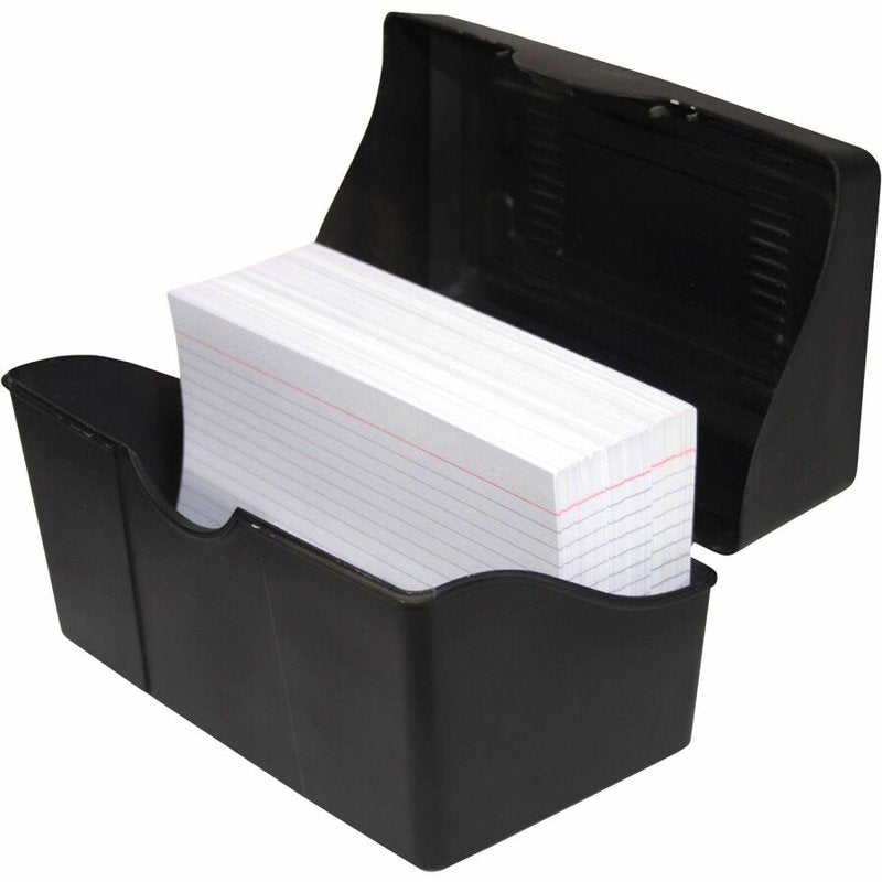 Plastic Index Card Holders for 4x6 Cards, Stackable with Snap Lid - Pack of Multiple