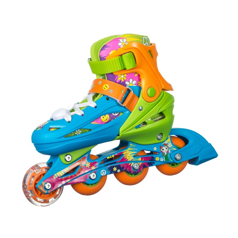 Girls Inline Skates with Light-Up LED Laces & Wheel - Youth Sizes Available