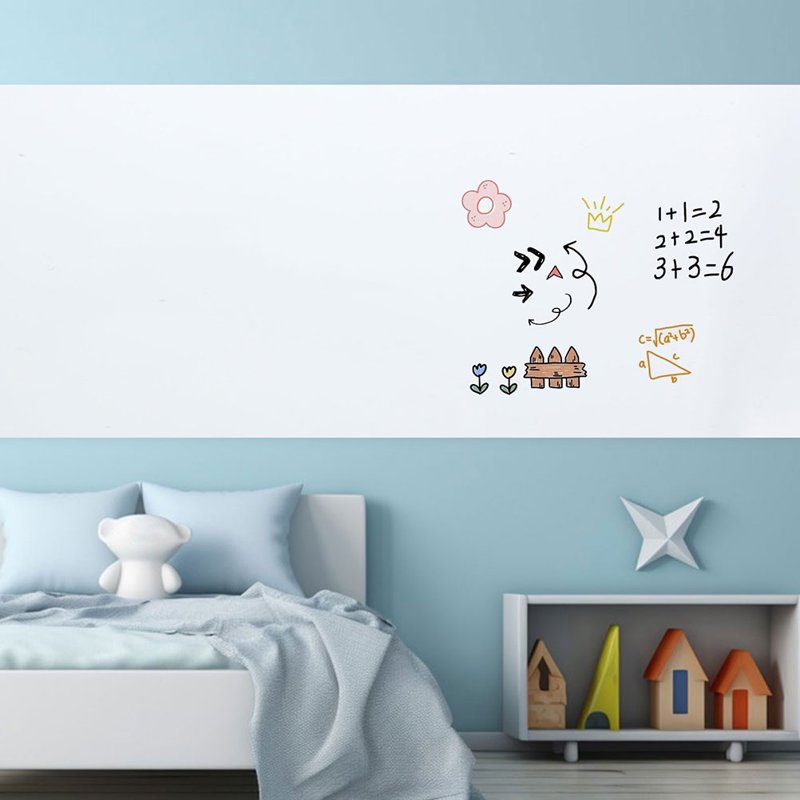 Magnetic Dry Erase Board 45x300cm for Office Classroom & Home with Marker & Eraser