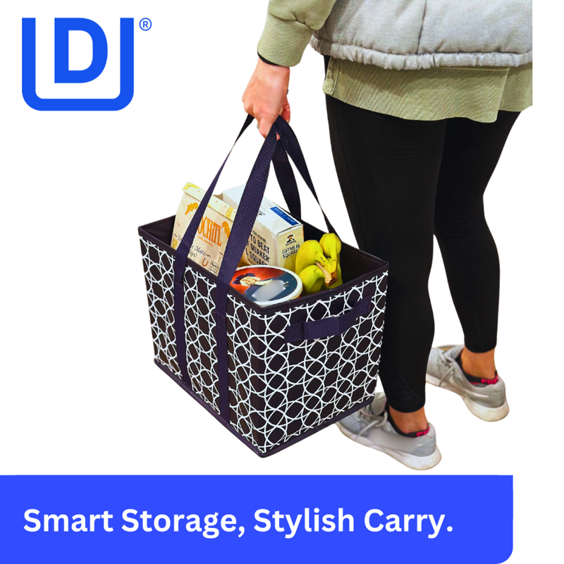Collapsible Storage Totes Set of 3 - All-Purpose Heavy Duty Buckets