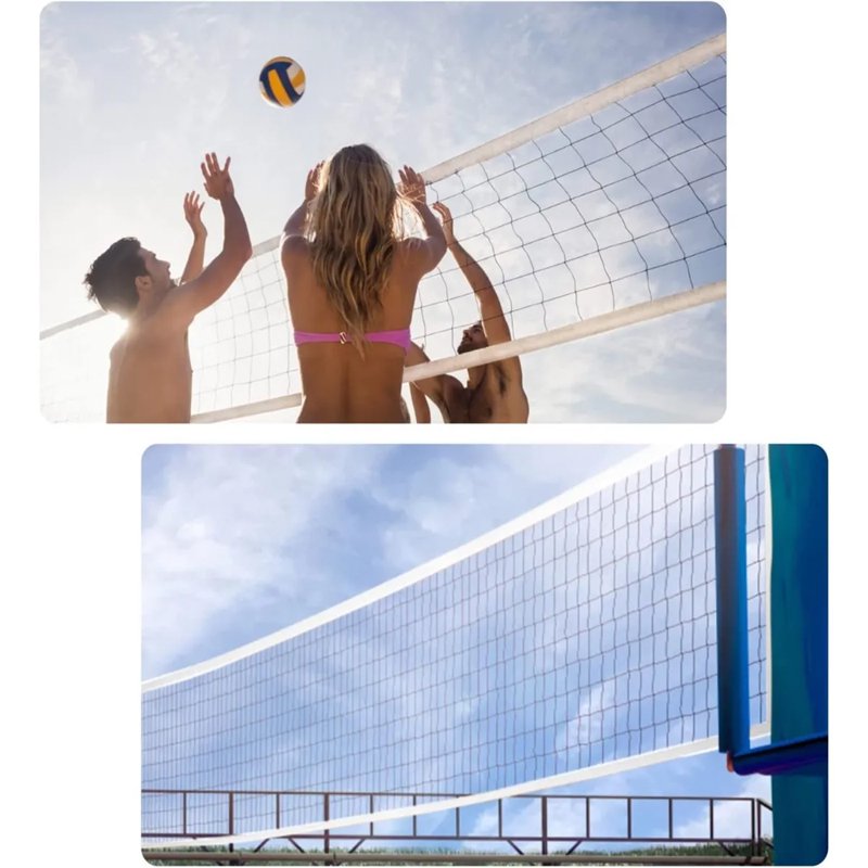 Indoor & Outdoor Volleyball Net 32ft x 3ft Heavy Duty PVC Sports Net