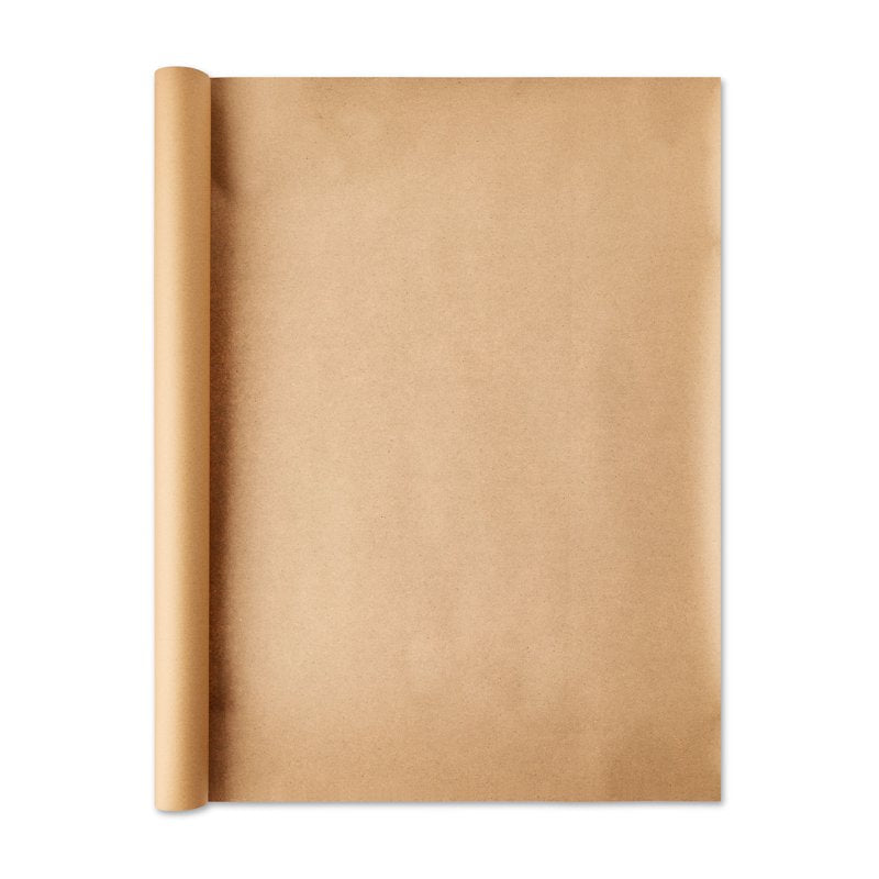 Kraft Brown Paper Roll - Eco-Friendly Gift Wrapping & Crafting, 2.5 ft x 30 ft