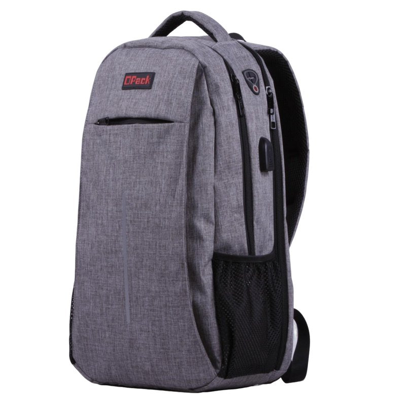 RFID Blocking Backpack with Anti-Theft Security and USB Charging