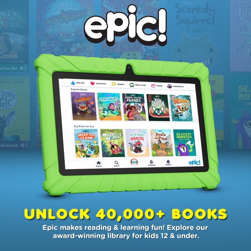 Kids Android Tablet Bundle with Headphones and Sleeve Case - 7-Inch, 32GB