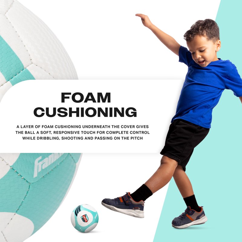 Kansas City Current Mini Size 1 Soccer Ball with Air Pump Included - Franklin Sports NWSL Training Ball