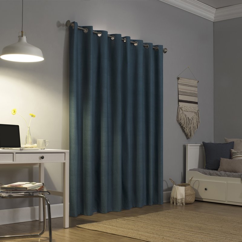 Thermal Insulated Blackout Curtain Panel - Light Blocking, Energy Saving, Noise Reducing, Grommet Design