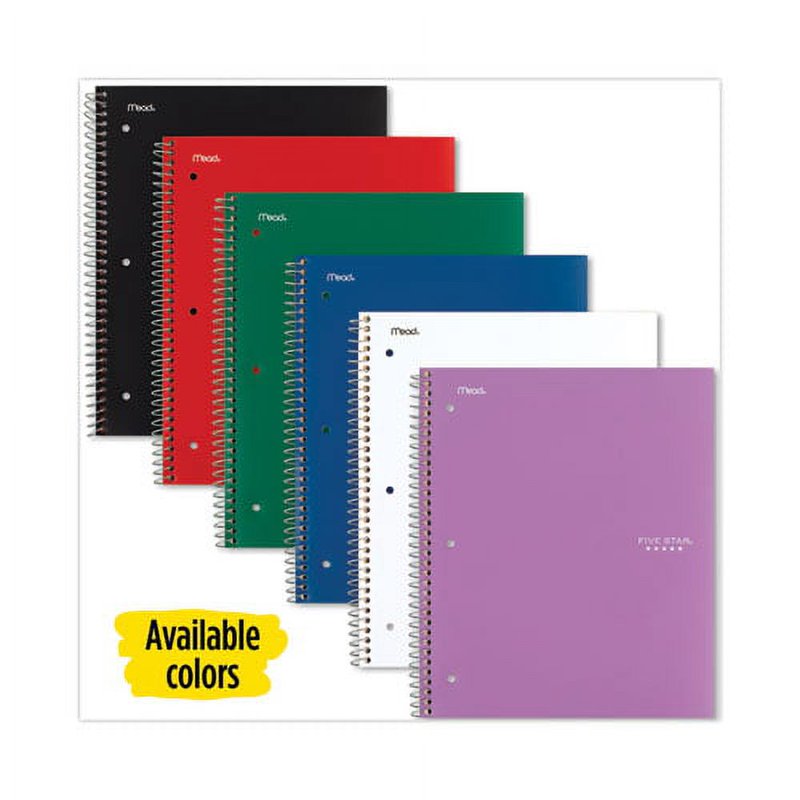 Wirebound Notebook 1 Subject Medium College Rule Assorted Covers Bundle of 2